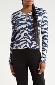 Diane von Furstenberg Roma Cotton and Silk Cardigan