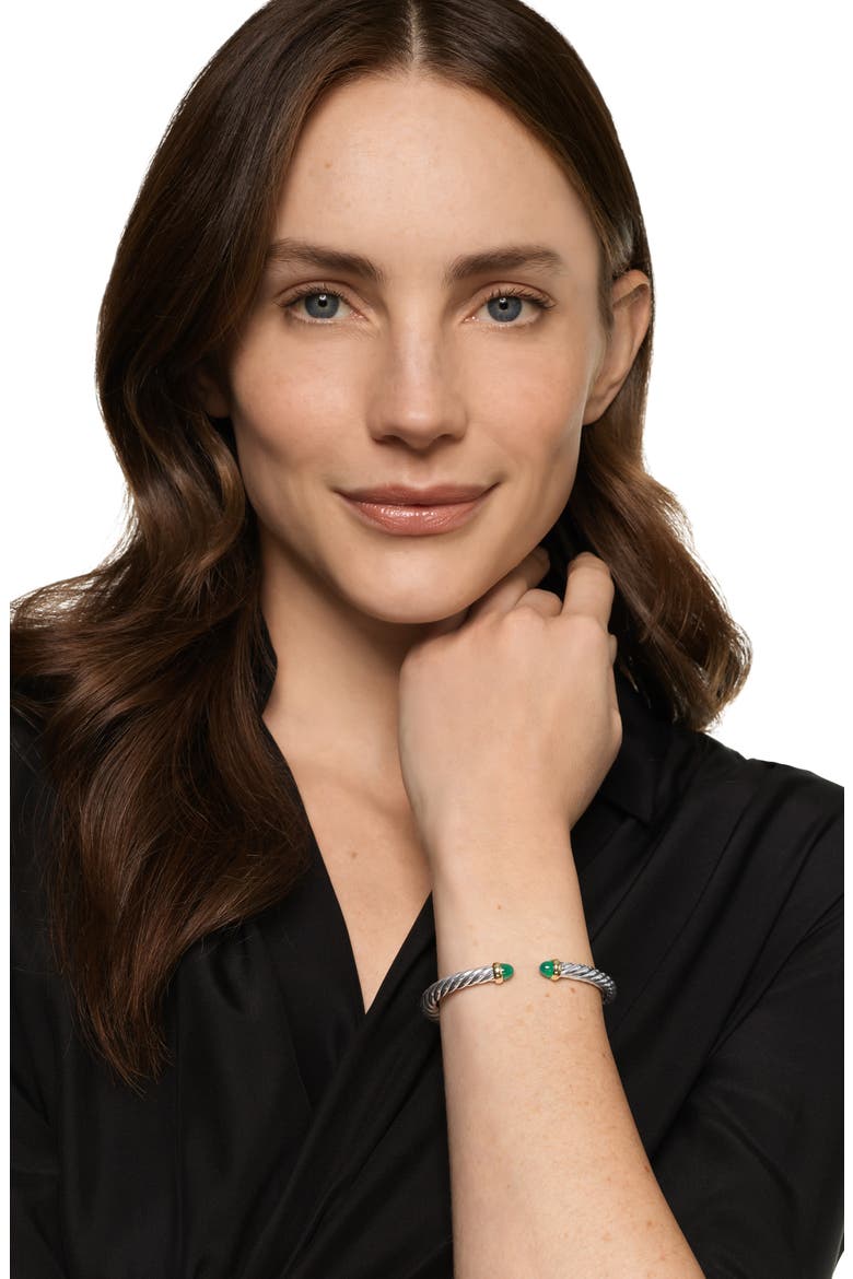Cablespira® Flex Bracelet, 6mm, Alternate, color, GREEN ONYX