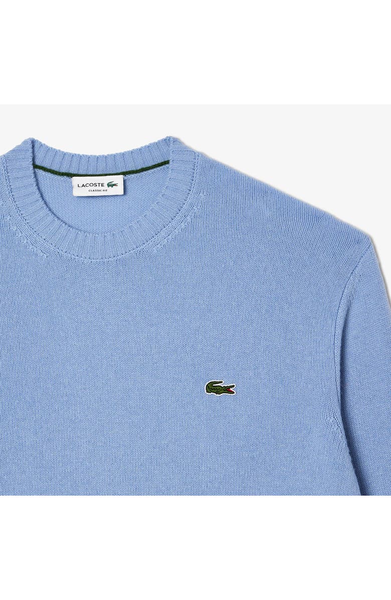 Lacoste Classic Fit Merino Wool Crewneck Sweater, Alternate, color, Overview