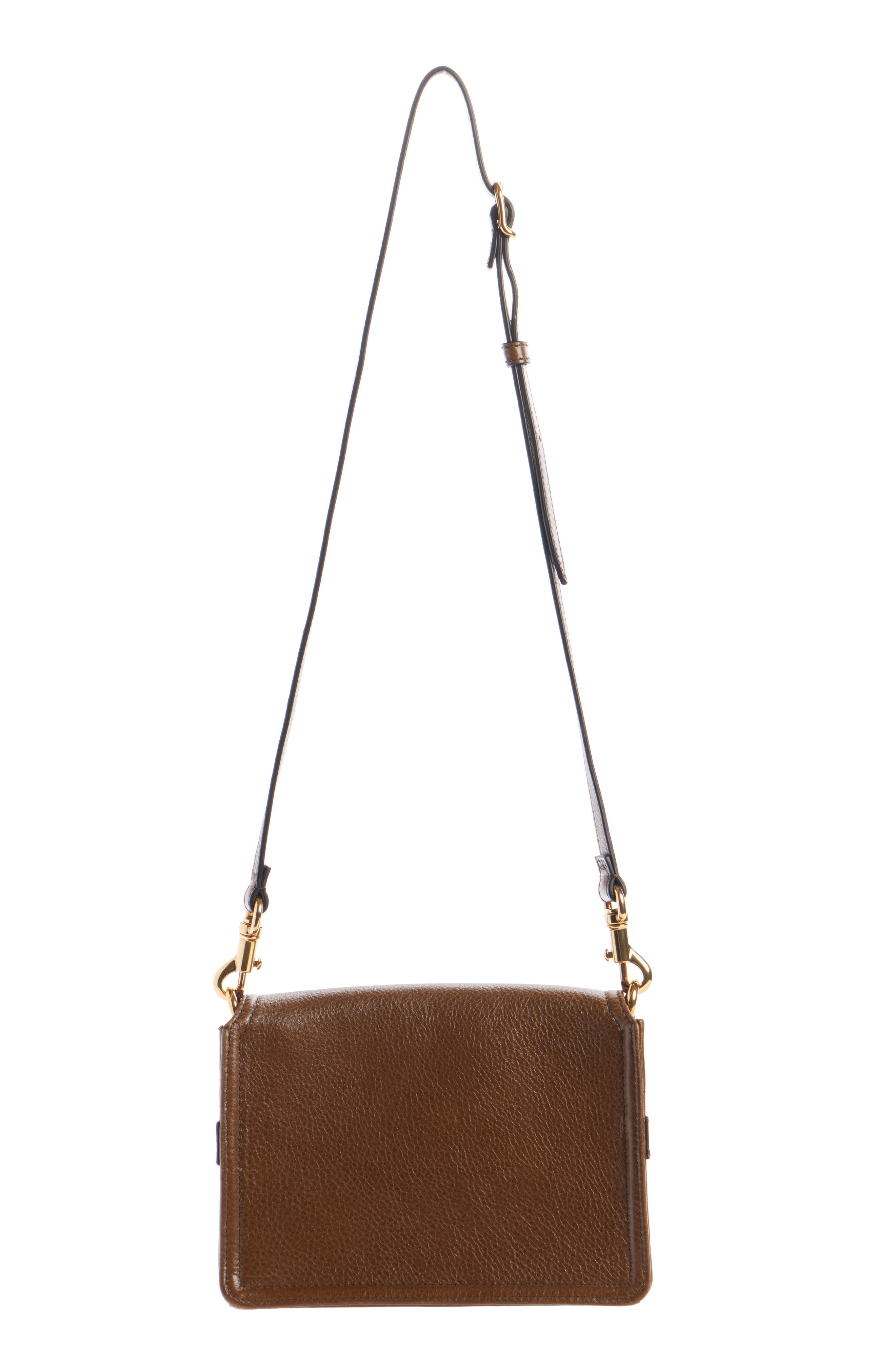 Mini Cape Leather Crossbody Bag, Alternate, color, DARK KHAKI 20V