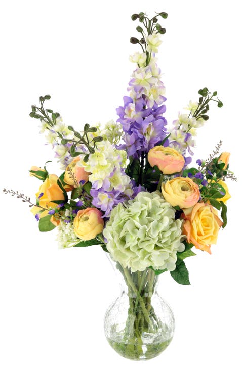 Garden Bloom in Crackle Vase