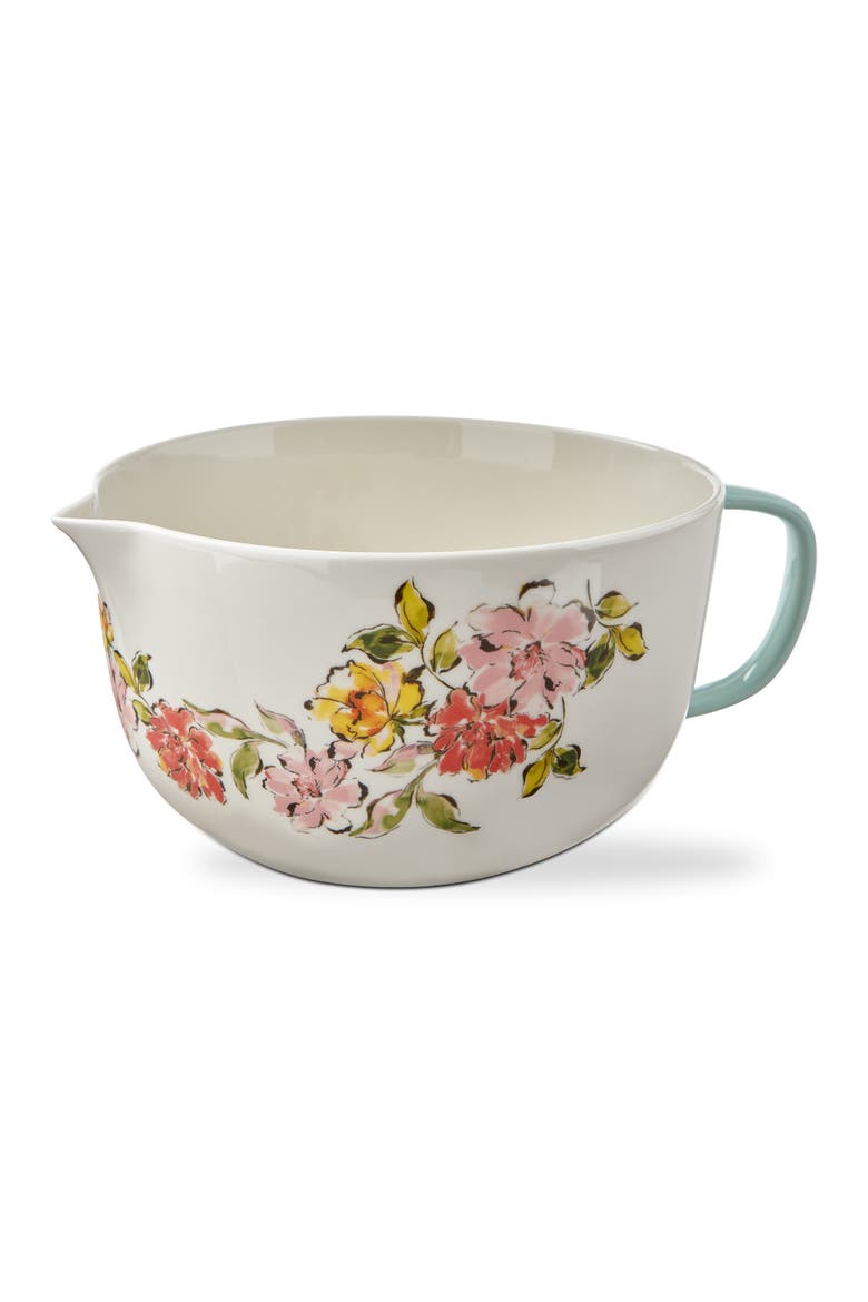 In Bloom 144oz Mixing Bowl Dishwasher Safe Kitchen Accessory, Main, color, beige