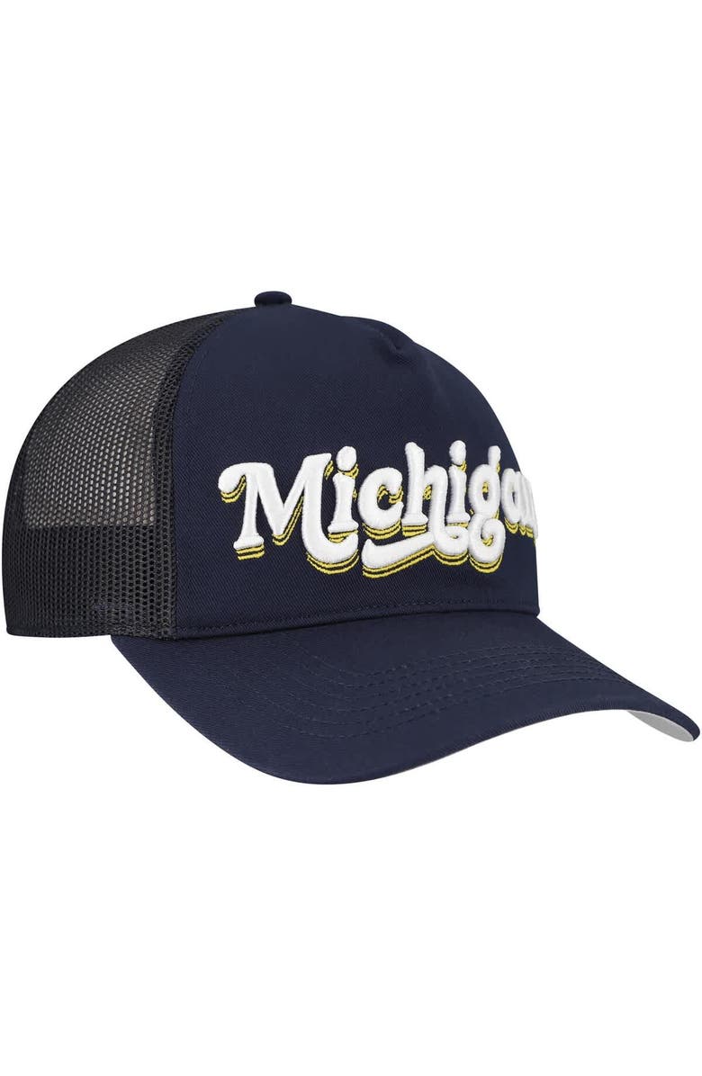 '47 Women's '47 Navy Michigan Wolverines Biloxi Hitch Adjustable Hat, Alternate, color, Navy