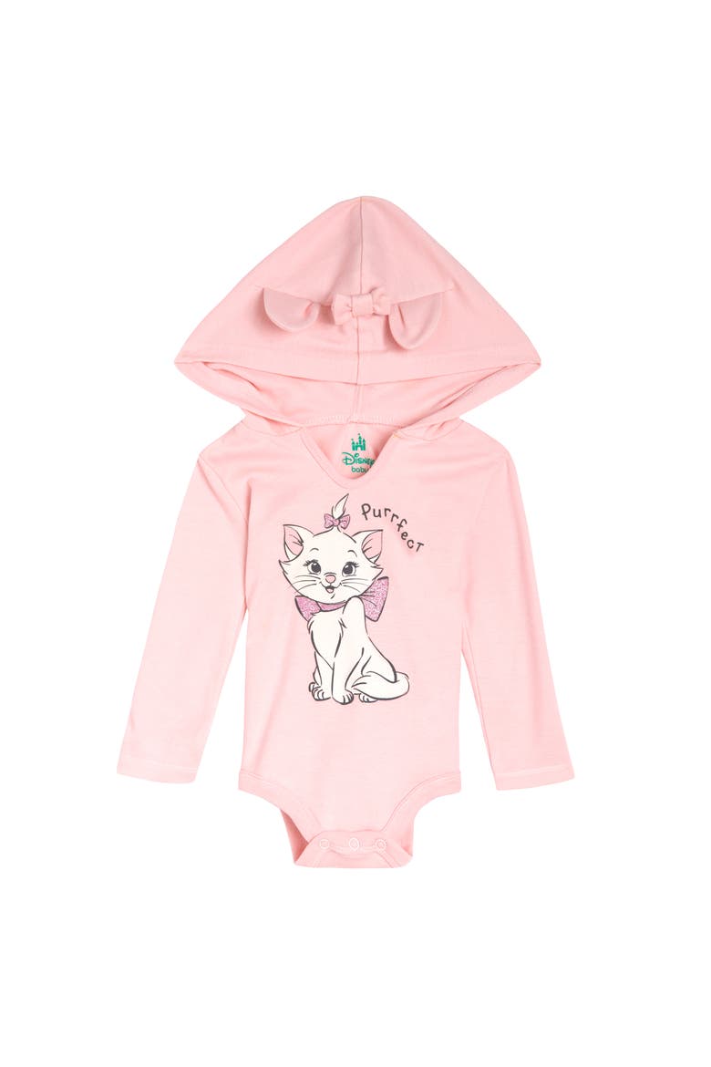 3-Pack Long Sleeve Bodysuits, Alternate, color, Bambi Marie Pink