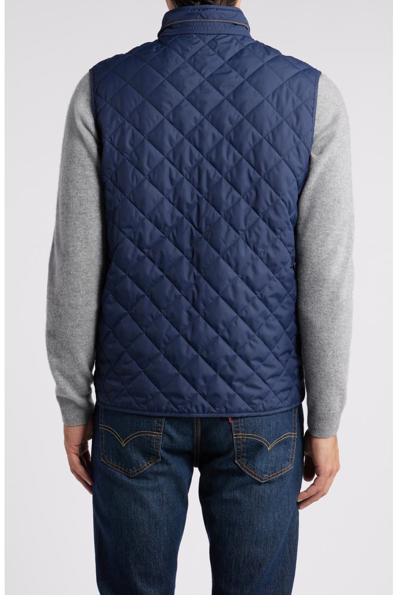 Essex Water Resistant Quilted Vest, Alternate, color, NAVY