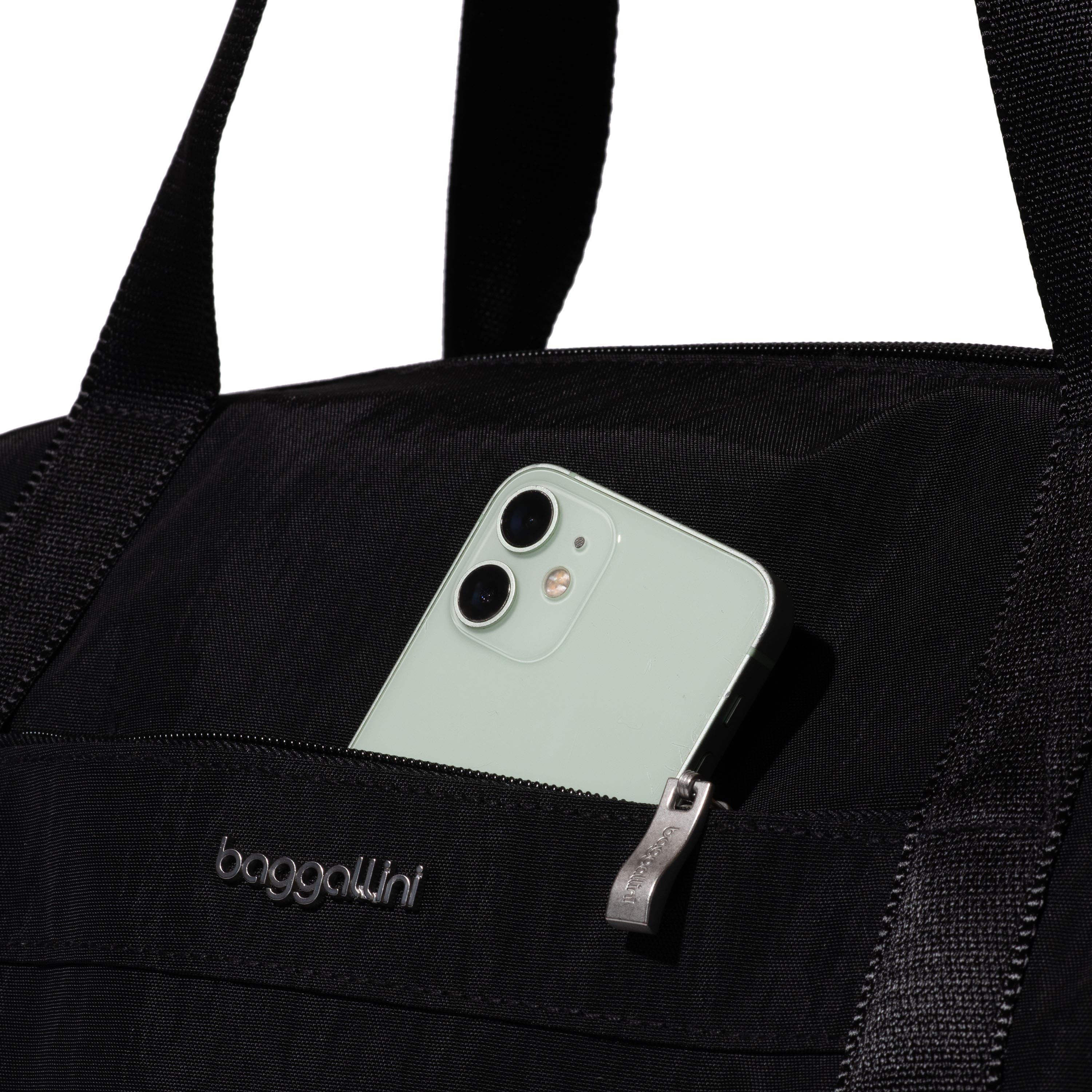 BAGGALLINI All Day Large Duffel Weekender Bag, Alternate, color, Black