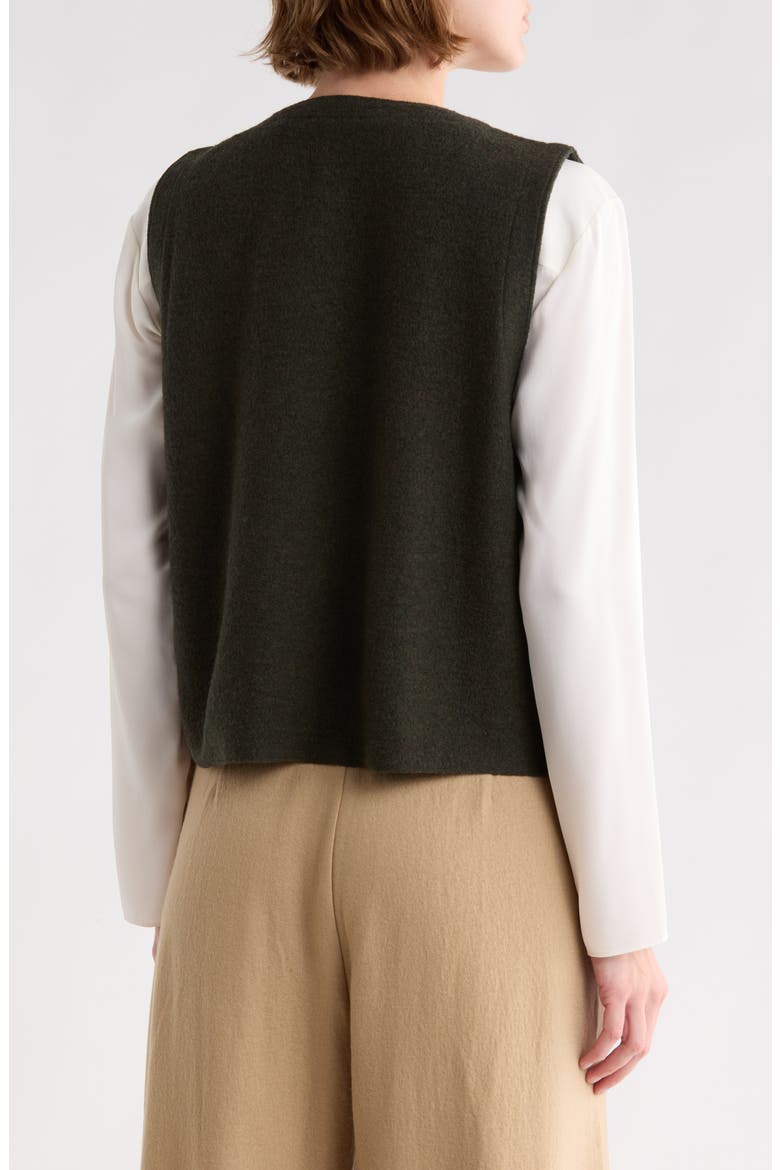 Extra Fine Merino Wool Button Front Vest, Alternate, color, WDLND