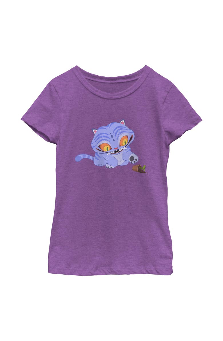 KPop Demon Hunters Girl's KPop Demon Hunters Mischievous Derpy Graphic T-Shirt, Main, color, Purple Berry