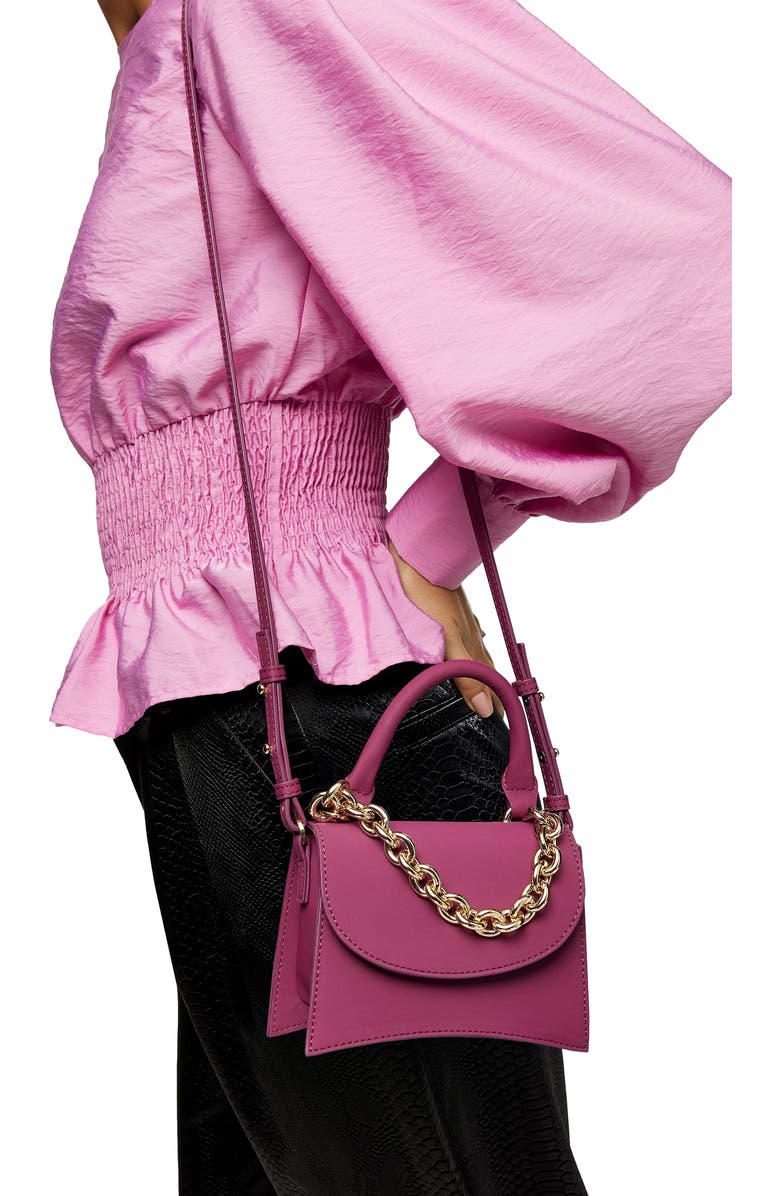 Topshop Mini Chain Crossbody Bag, Alternate, color,