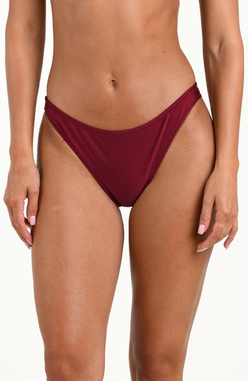 L'agence Jean Bikini Bottoms In Burgundy