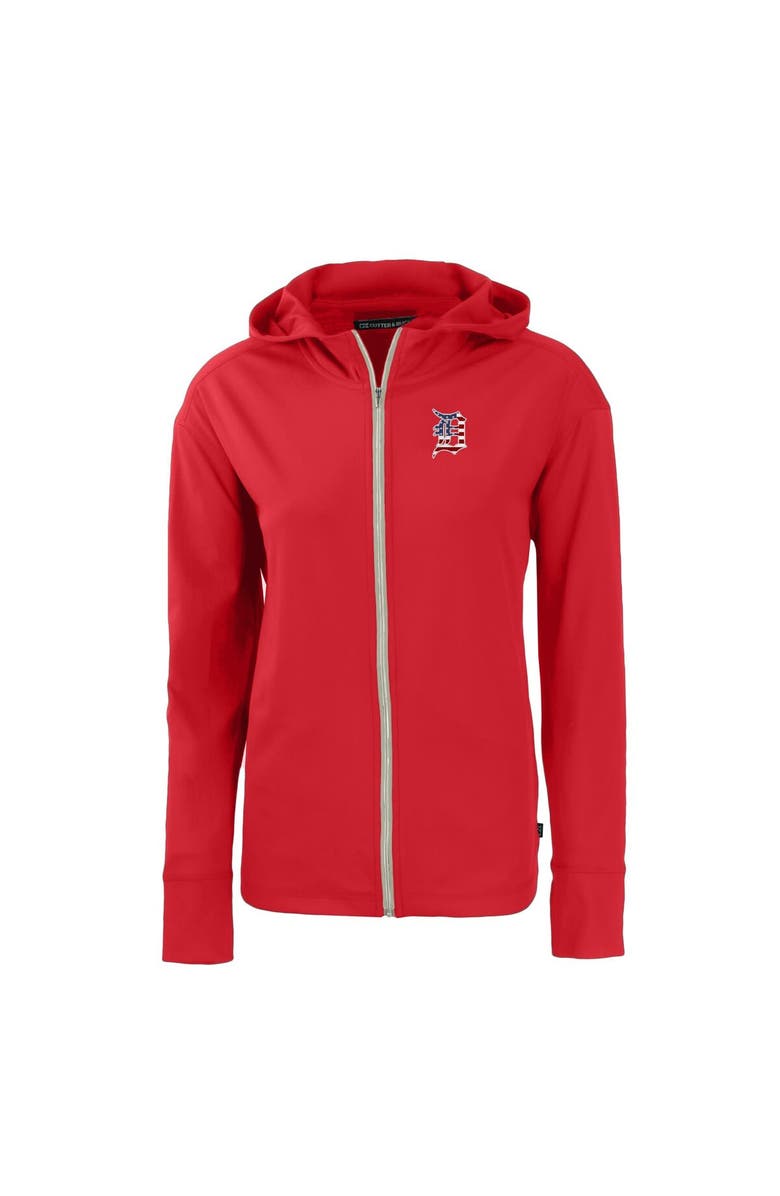 Cutter & Buck Women's Cutter & Buck  Red Detroit Tigers Daybreak Eco Recycled Full-Zip Hoodie, Alternate, color, 