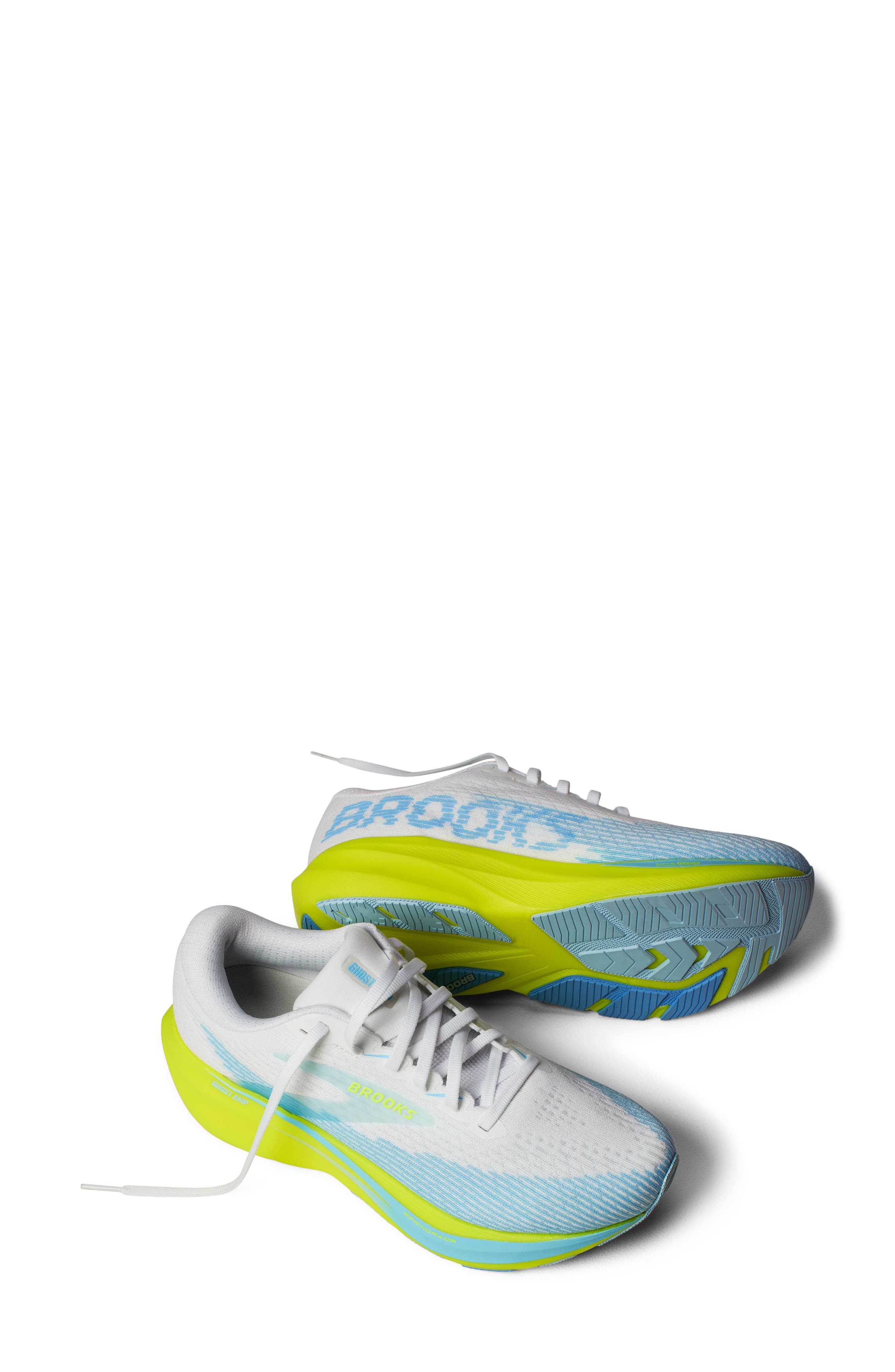 Ghost Amp Running Shoe, Alternate, color, WHITE/BLUE/NIGHTLIFE
