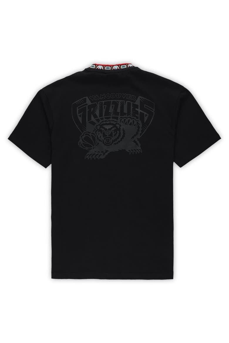 Unisex Mitchell & Ness Black Vancouver Grizzlies Playmaker Vintage Logo T-Shirt, Alternate, color, Black