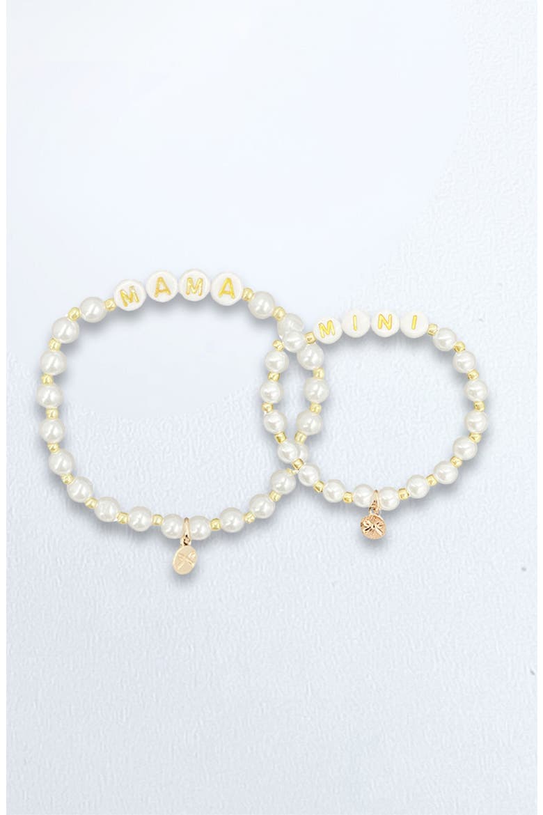 Mama & Mini Bracelet Gift Set, Main, color, White