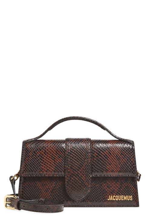 Le Grand Bambino Snakeskin Embossed Leather Shoulder Bag