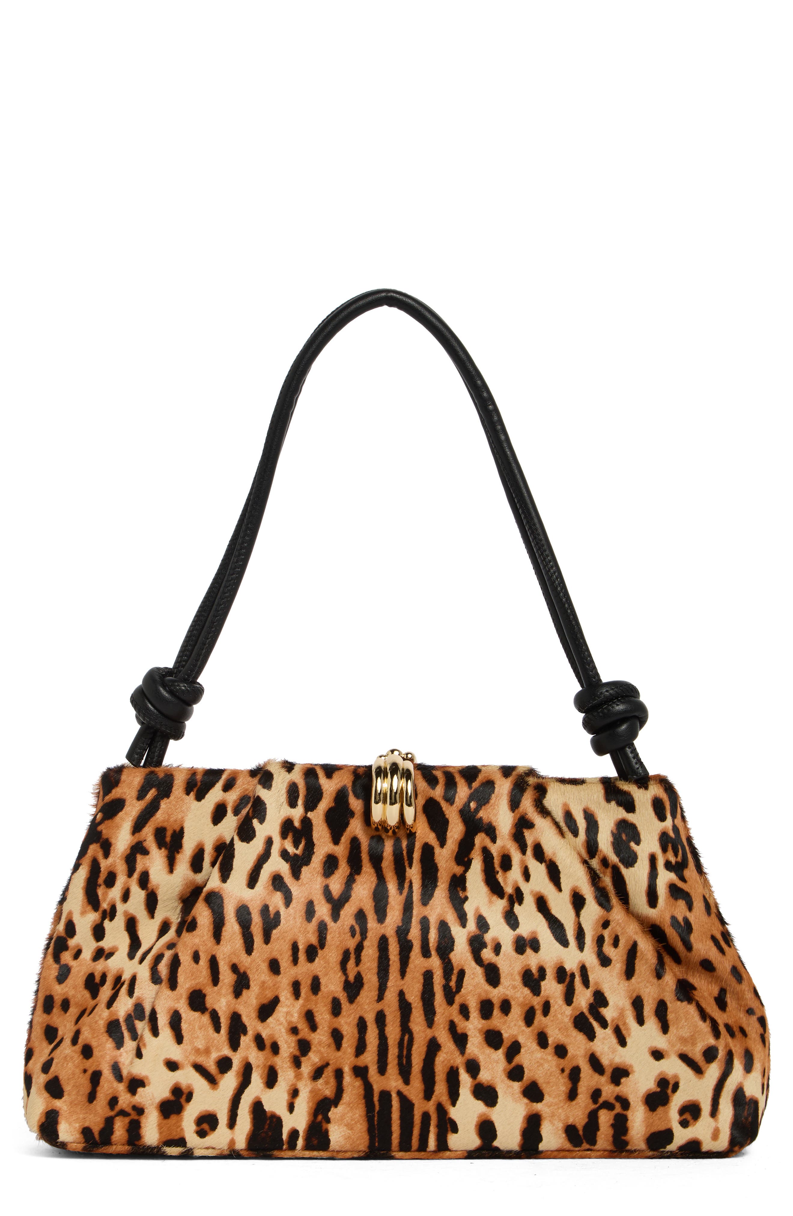 Ravel Genuine Calf Hair Shoulder Bag, Main, color, LEOPARD