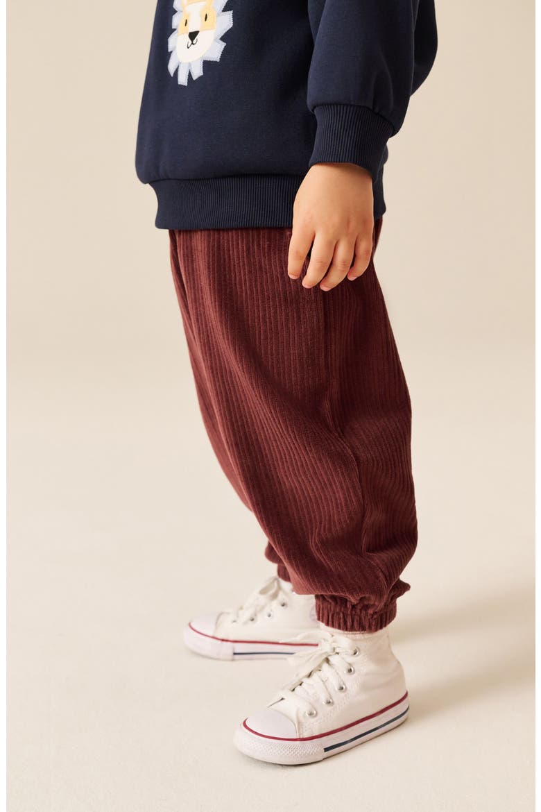 Kids' Corduroy Joggers, Alternate, color, RED