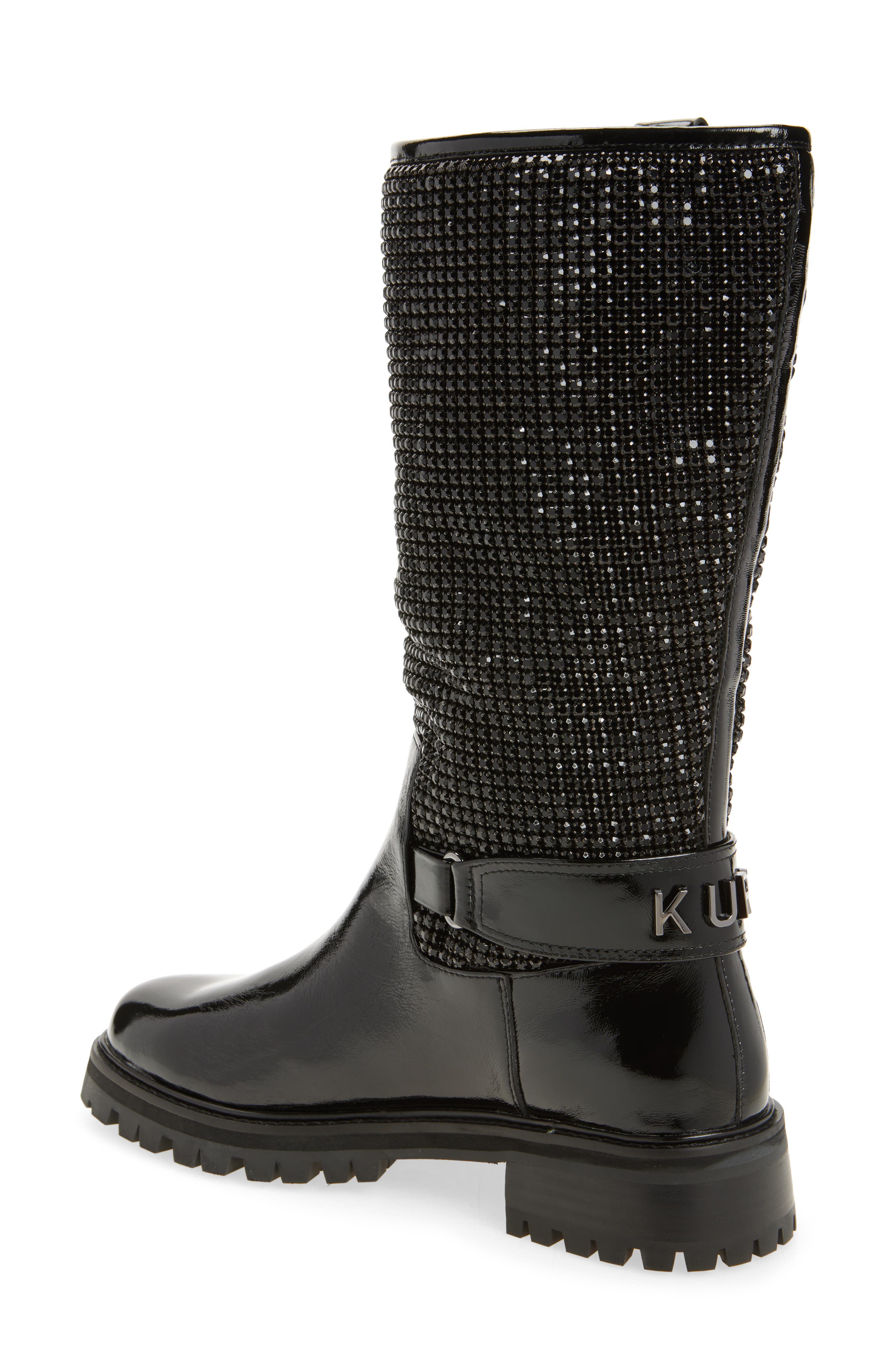 Kurt Geiger London Kurt Crystal Embellished Boot, Alternate, color, Black