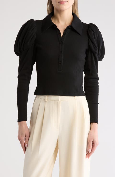 Ford Long Sleeve Crop Polo