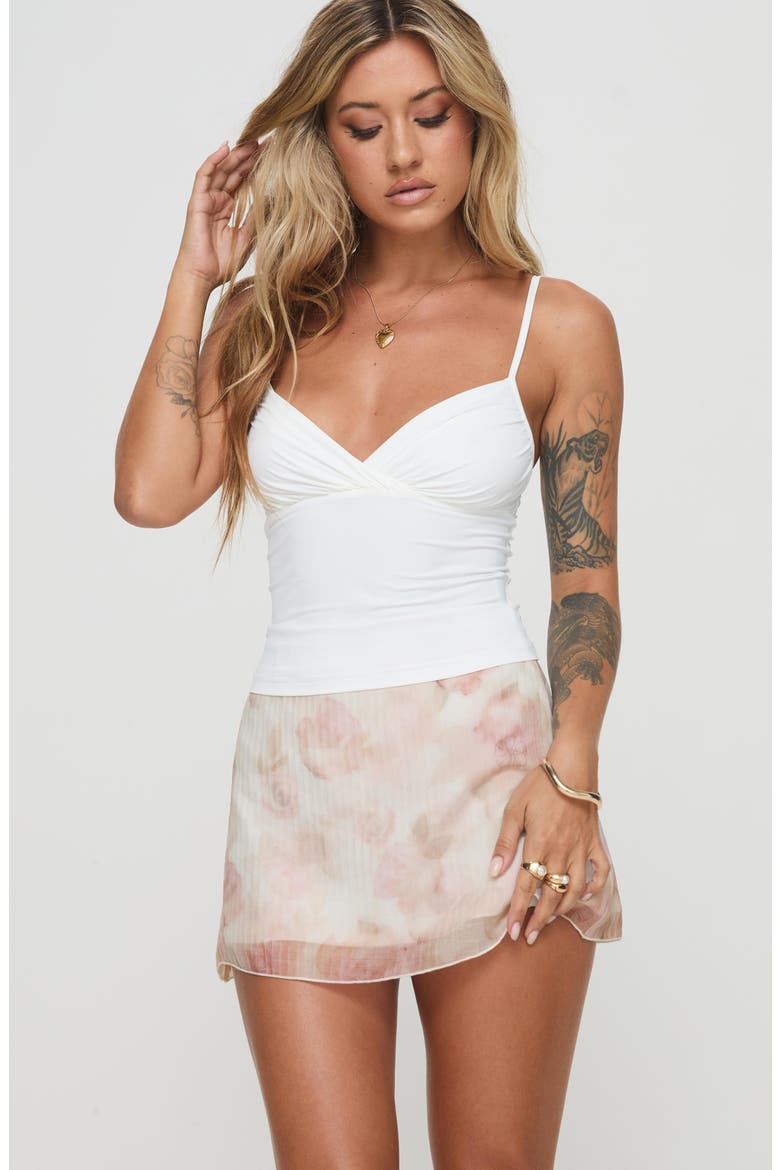 Bernarli Floral Miniskirt, Alternate, color, PINK
