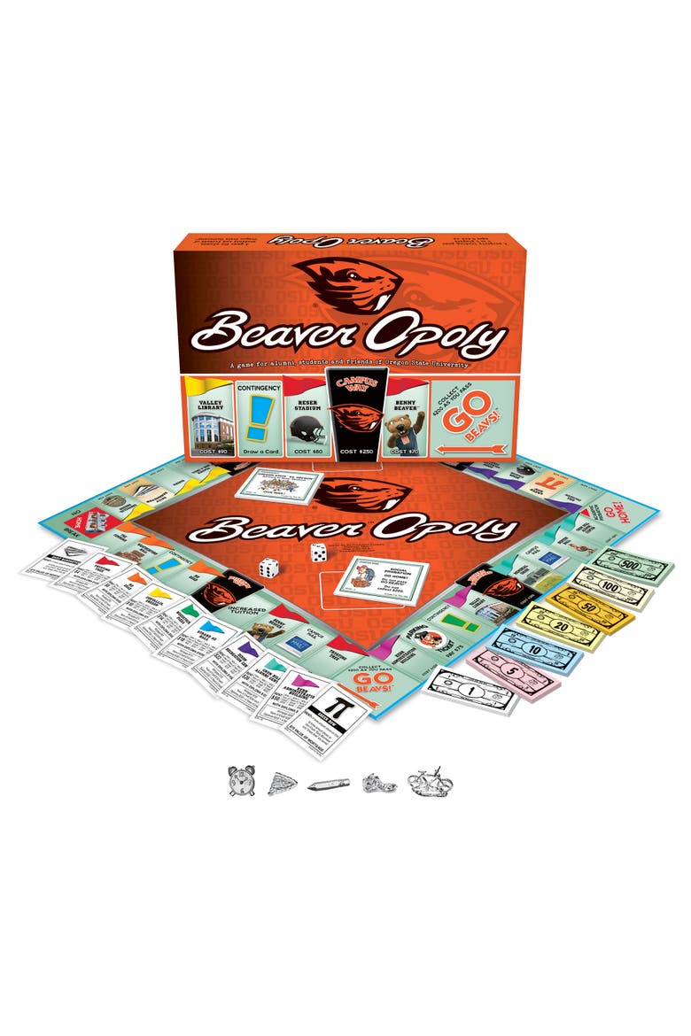 Oregon State University Beaveropoly Monopoly Board Game, Main, color, Multicolored