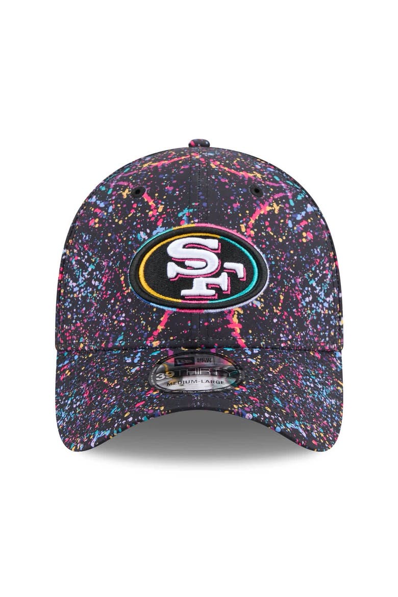 Men's New Era  Black San Francisco 49ers 2025 NFL Crucial Catch 39THIRTY Flex Hat, Alternate, color, Black