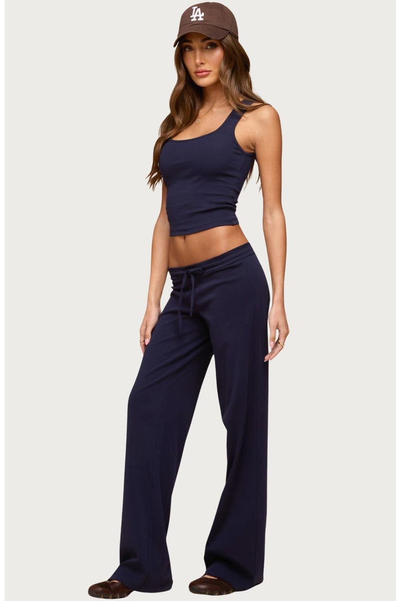 Linda Rib Crop Tank, Alternate, color, NAVY