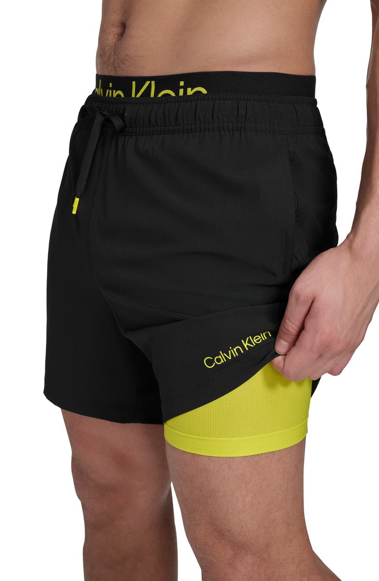 Calvin Klein Swim Trunks, Alternate, color, 