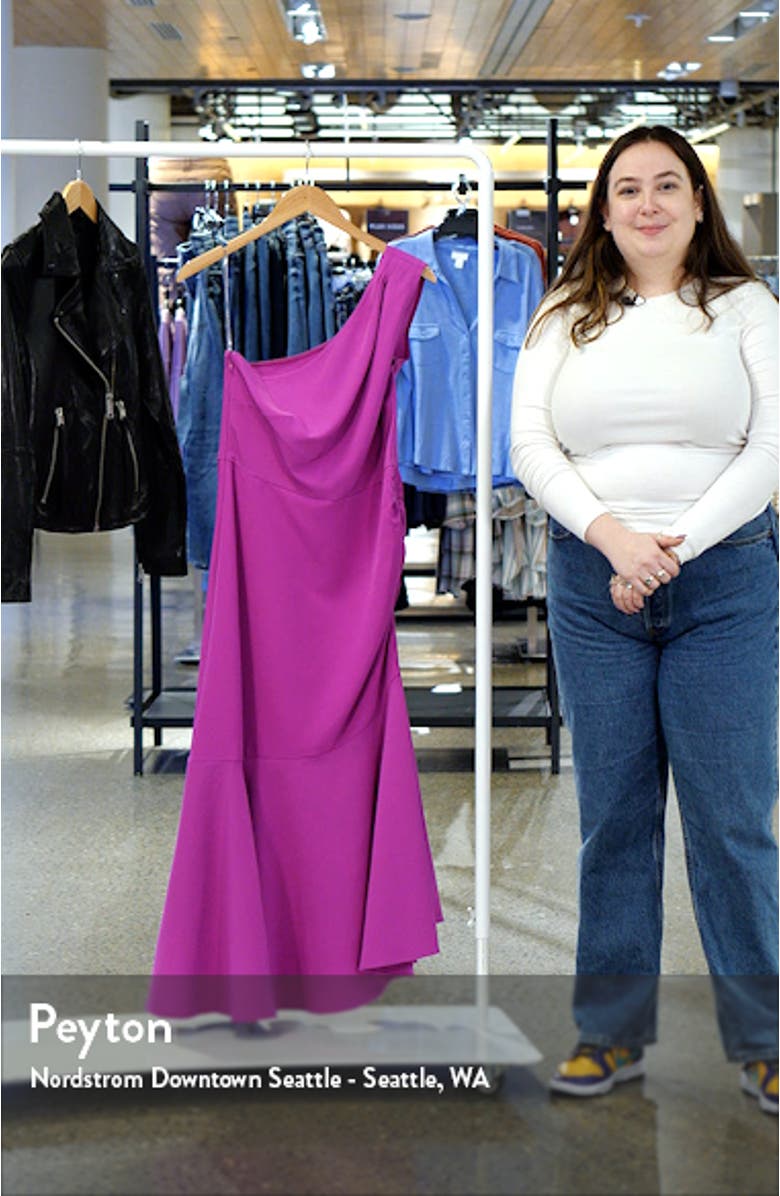 Tori One-Shoulder Asymmetric Cocktail Dress, sales video thumbnail