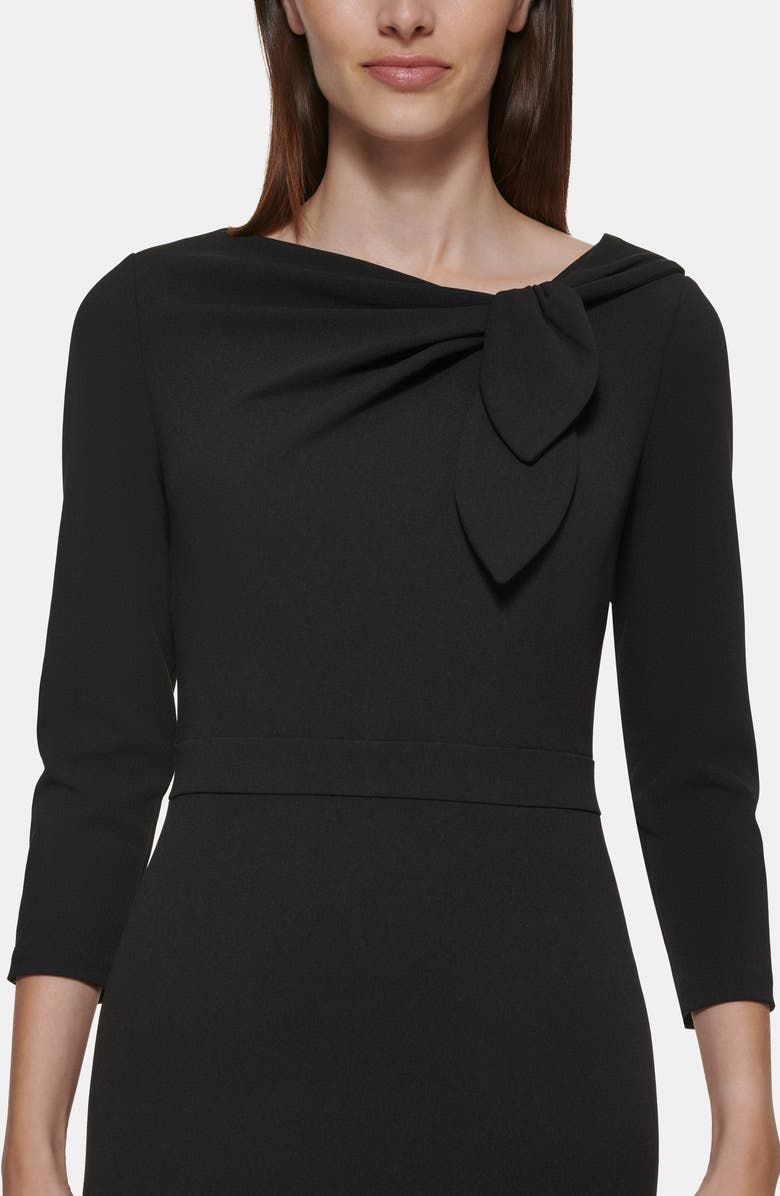Calvin Klein Side Bow Sheath Dress, Alternate, color, 
