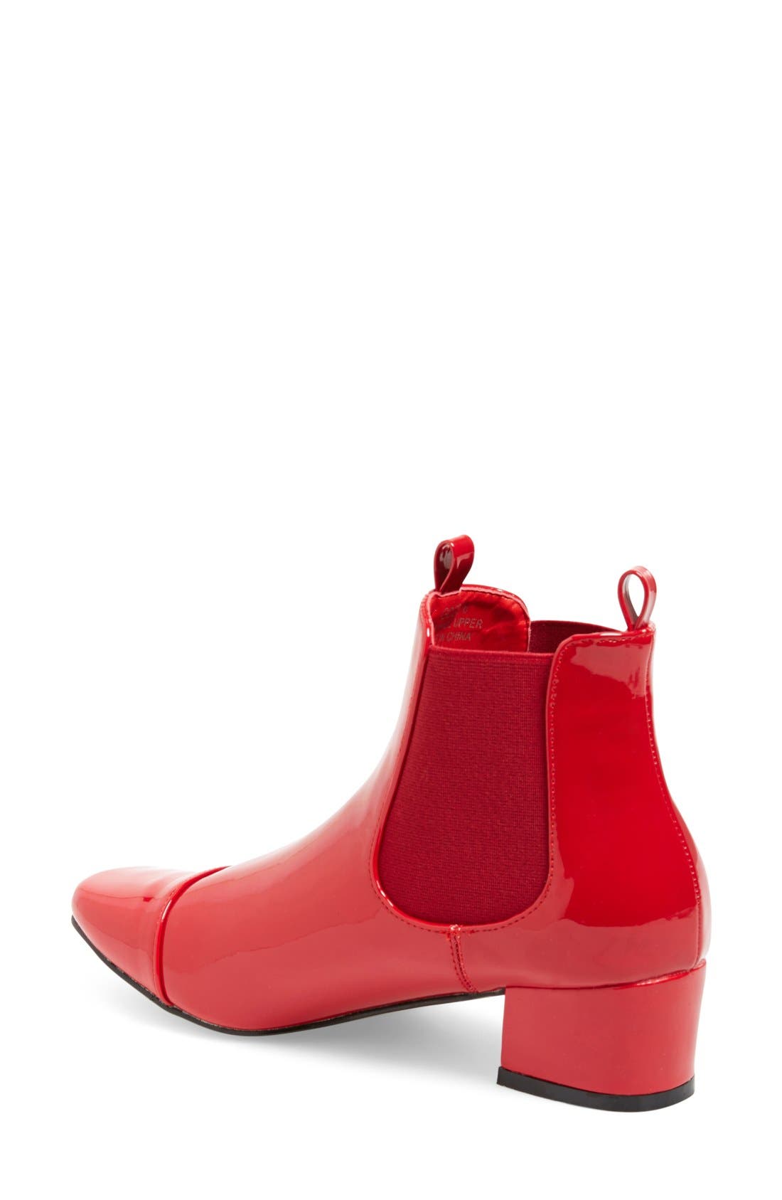 'Go-Go' Bootie, Alternate, color, RED PATENT