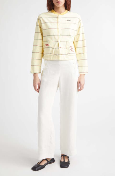 Summertime Stripe Cotton Cardigan