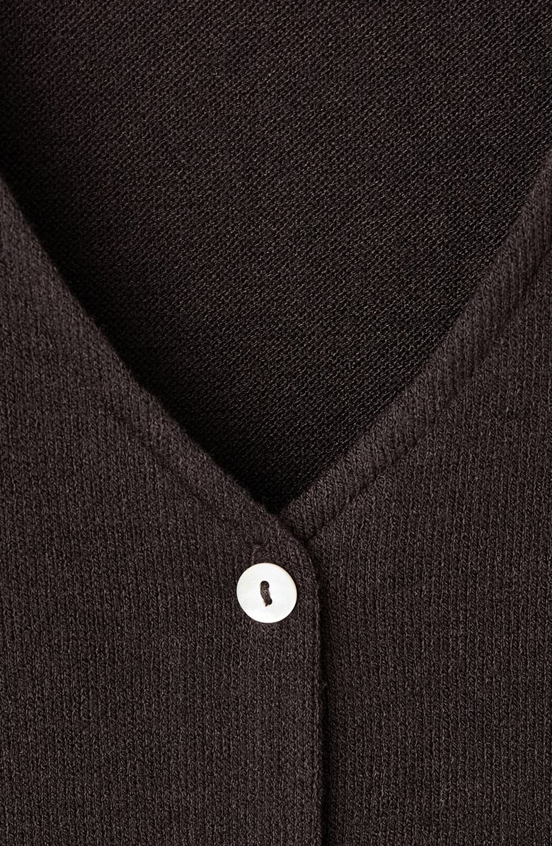 MANGO Belted V-Neck Cardigan, Alternate, color, Brown