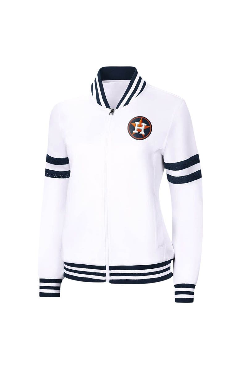 G-III 4HER BY CARL BANKS Women's G-III 4Her by Carl Banks White Houston Astros Pre-Game Full-Zip Track Jacket, Alternate, color, 