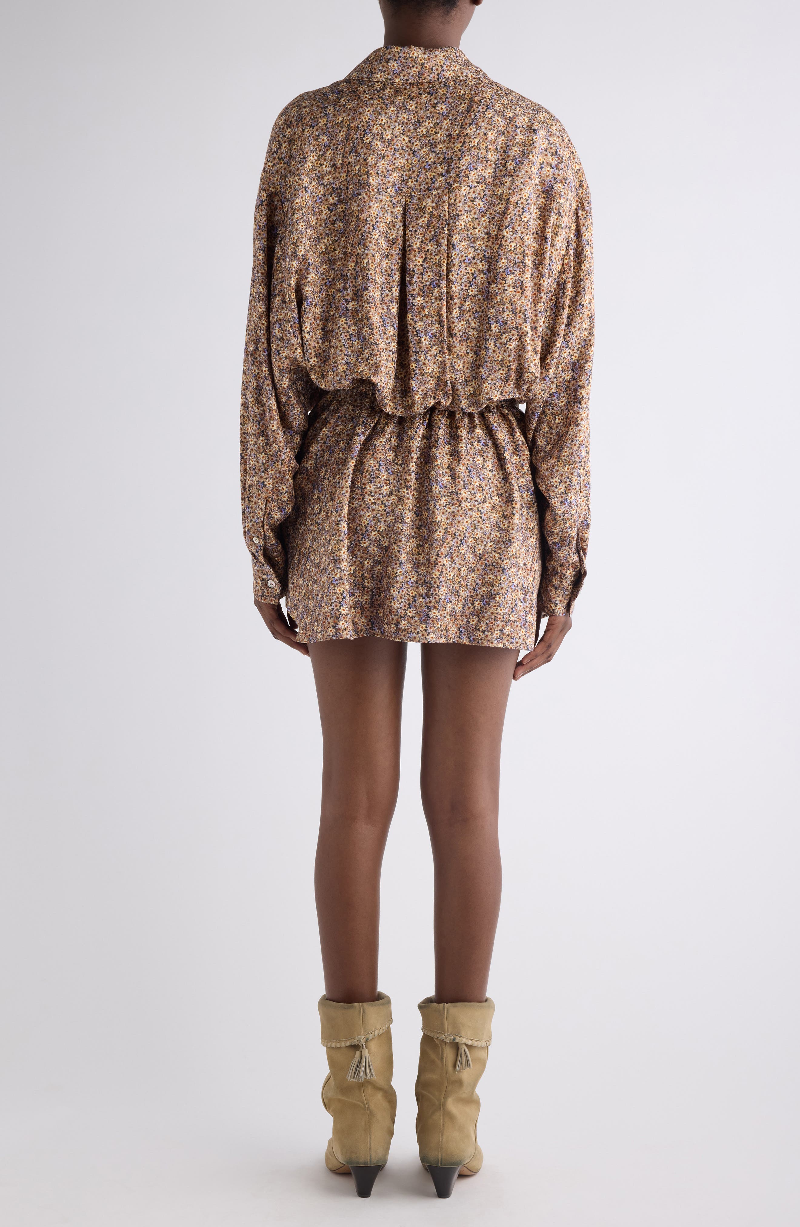 Harmony Floral Long Sleeve Minidress - image 2