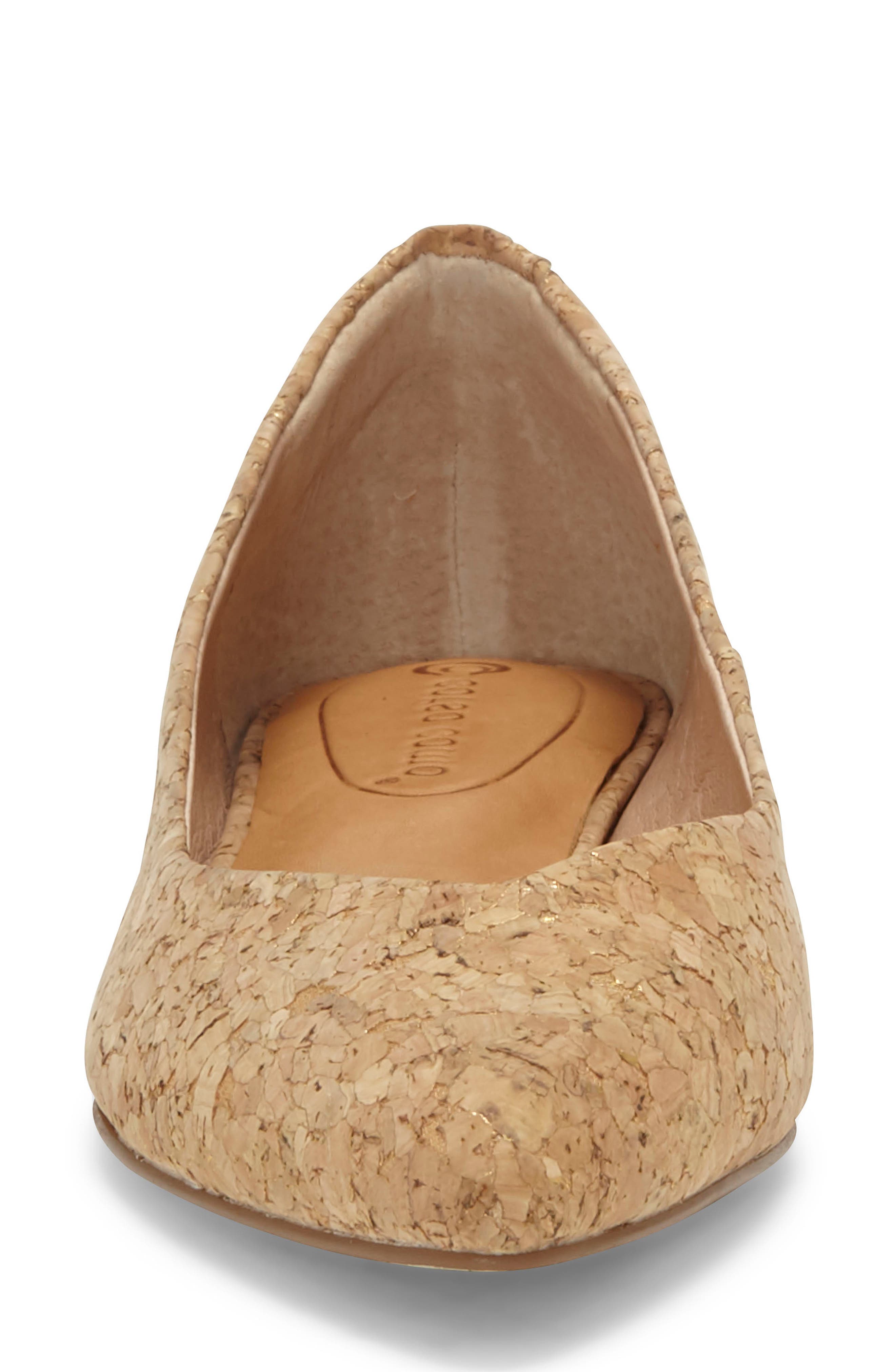 Jullia Flat, Alternate, color, NATURAL/ GOLD CORK