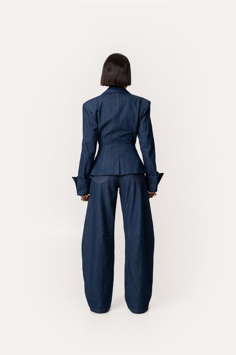 Kaia Blazer, Alternate, color, Denim