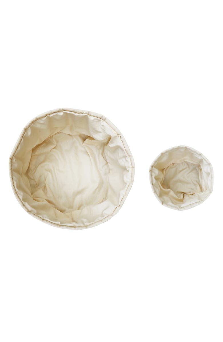 Lorena Canals Set of two quilted baskets, Alternate, color, Natural