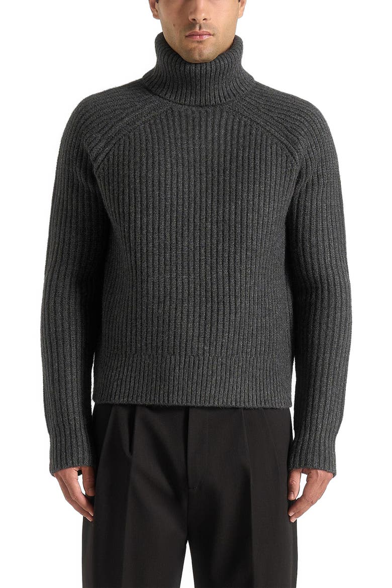 Rudy Roll Neck Chunky Knit Jumper, Main, color, Grey