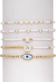EYE CANDY LOS ANGELES Aojo Set of 5 Beaded Bracelets