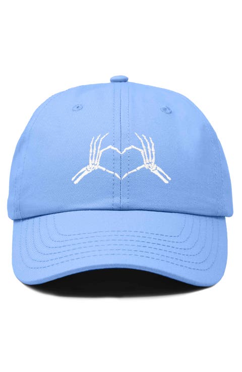 Skeleton Heart Embroidered Dad Hat