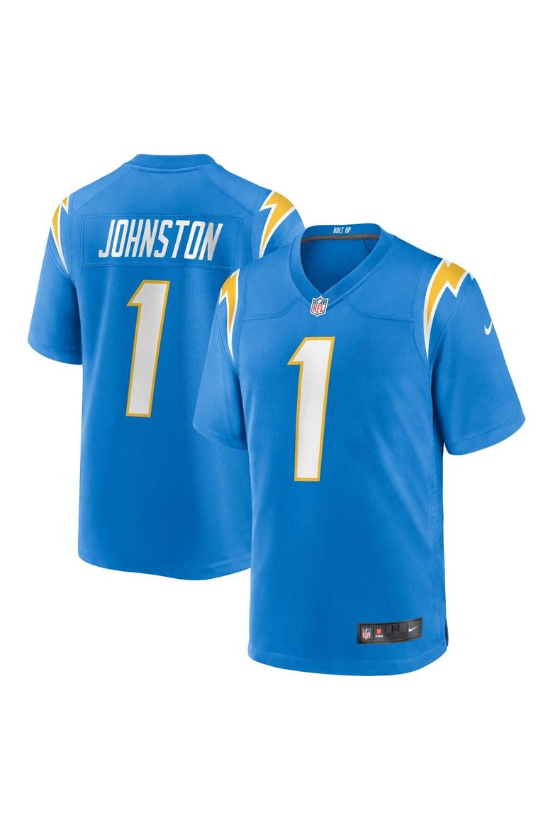Men's Nike Quentin Johnston Powder Blue Los Angeles Chargers 2023 NFL Draft First Round Pick Game Jersey, Main, color, Powder Blue