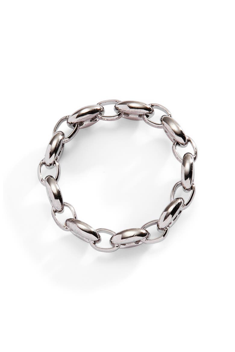 Frozen Mariner Chain Ring, Main, color, Silver