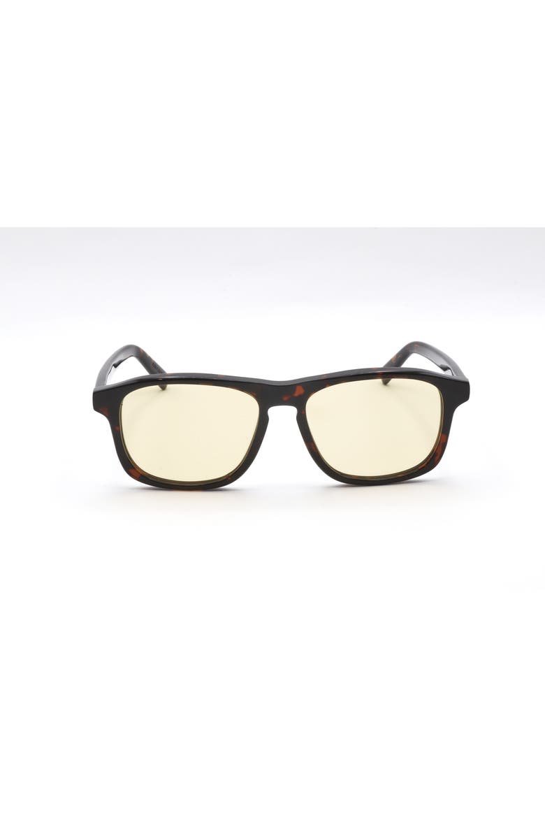 54mm Square Sunglasses, Main, color, HAVANA