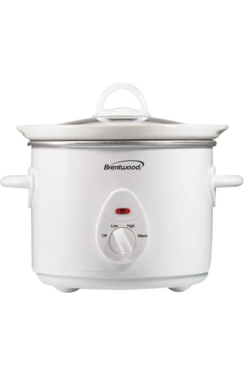 Brentwood 3qt Slow Cooker, Main, color, White