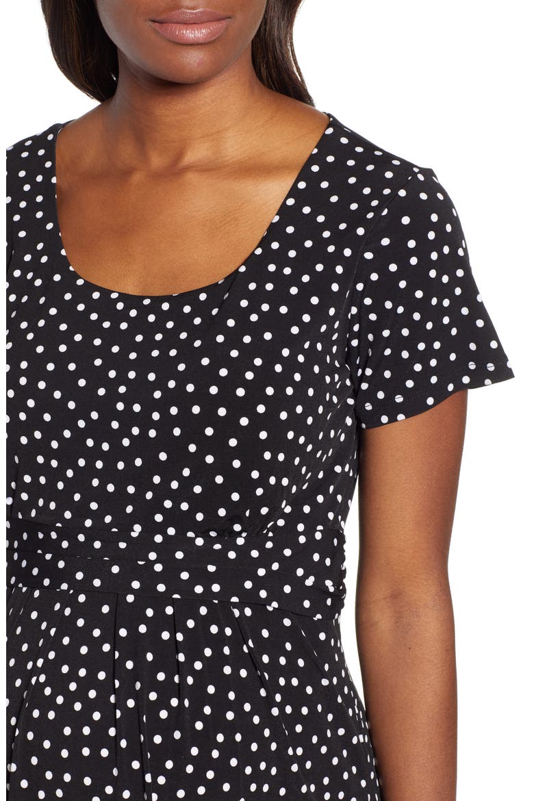 Busy Mommy Empire Waist Maternity/Nursing Dress, Alternate, color, BLACK