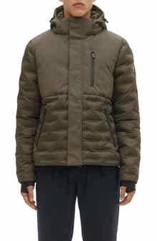 Noize Dawson Mixed Media Hooded Puffer Jacket