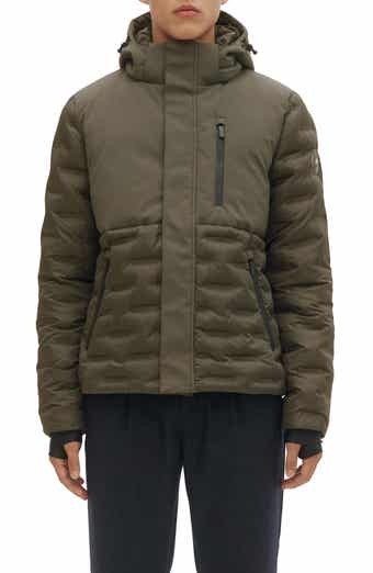 Noize Dawson Mixed Media Hooded Puffer Jacket