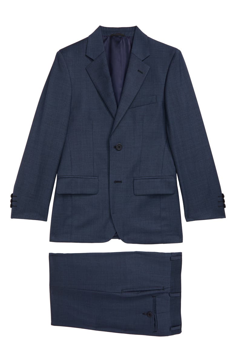 JB Jr. Sharkskin Wool Suit, Main, color, 
