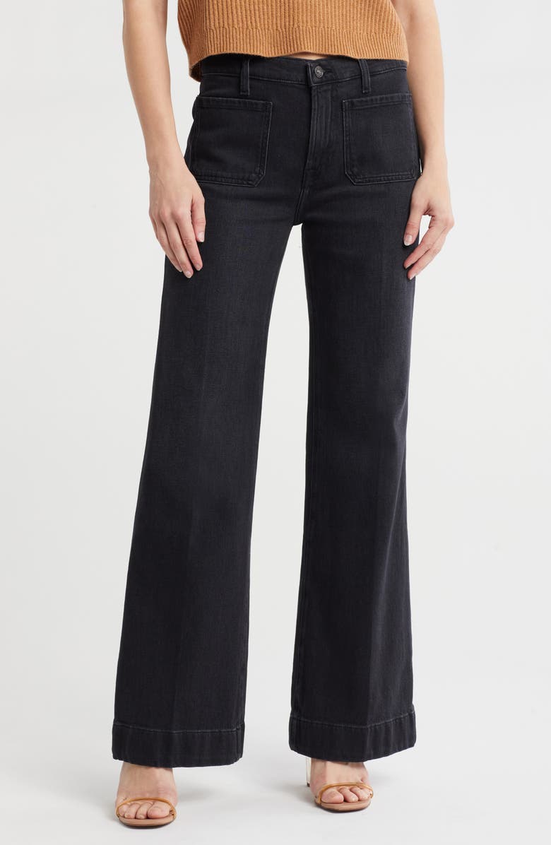 7 For All Mankind Modern Dojo Tailorless Patch Pocket Wide Leg Trouser Jeans, Main, color, 